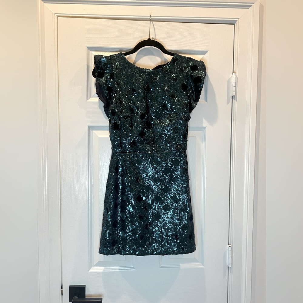 All-over sequin mini dress